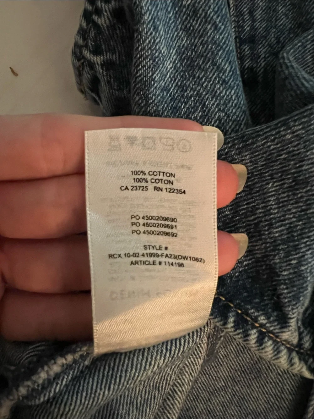Aritzia Denim Forum Washed Blue Denim Button-Up Vest - Picture 4 of 4